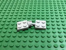 1990s LEGO Old Gray Plate 2x2 w/Tow Ball Socket 4 Slots 6852 2147 #3729 3730