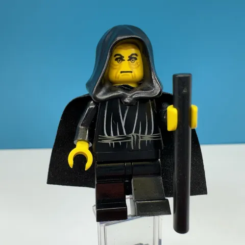 LEGO STAR WARS Emperor Palpatine Yellow Head Vintage Minifigure sw041 2000 7200