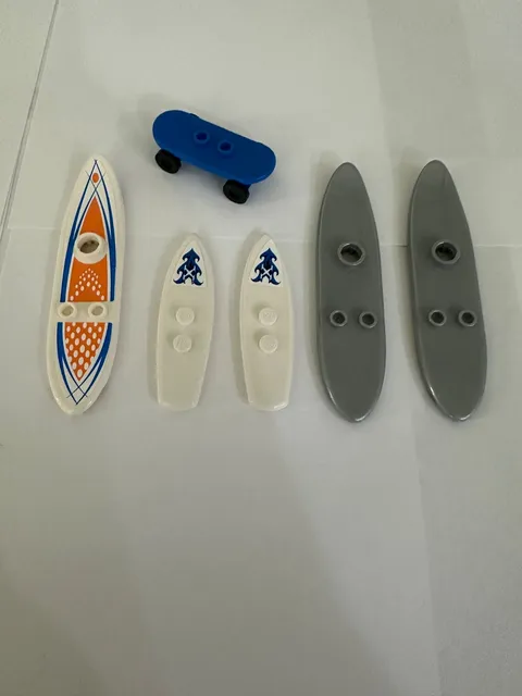 LEGO Sports Town City Parts Pieces Surf Skate Snow Board Minifigures Accessories