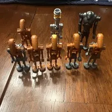 (8) LEGO Star Wars Battle Dark Orange Droid Lot Super Battle Commander Droid 