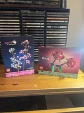 Lot Of 2 New Botanical Lego Cherry Blossom Roses Sealed