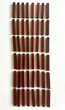 LEGO 1x1x5 2453 Reddish Brown Brick Bricks Building Parts X48