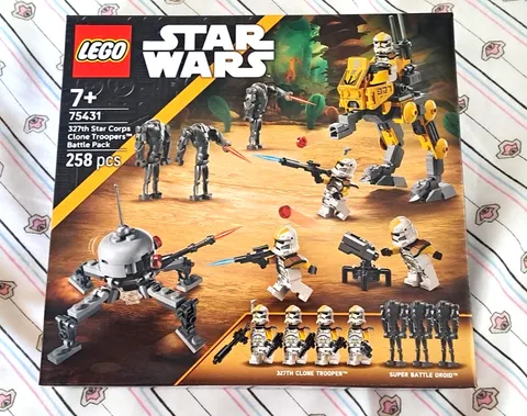 LEGO STAR WARS 327th Star Corps Clone Troopers Battle Pack 75431 Sealed New