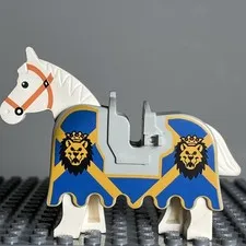 Lego Horse Blanket Saddle Pad Light Gray 2490px4 Accessories 6091 6095 6098 - 2L