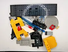 Lego Mixed Parts Pieces Lot 90's-00's Cockpits Chassis Wings Fins Cables