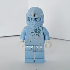 LEGO NINJAGO NRG Zane Minifigure Light Blue Ninja Hood Mask, White Hands