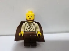 Lego Minifigure Qui Gon Jinn Star Wars Episode 1, Yellow Head