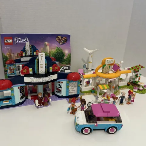 LEGO Friends Sets 41448 Movie Theater 41443 Electric Car 41444 Organic Cafe Lot