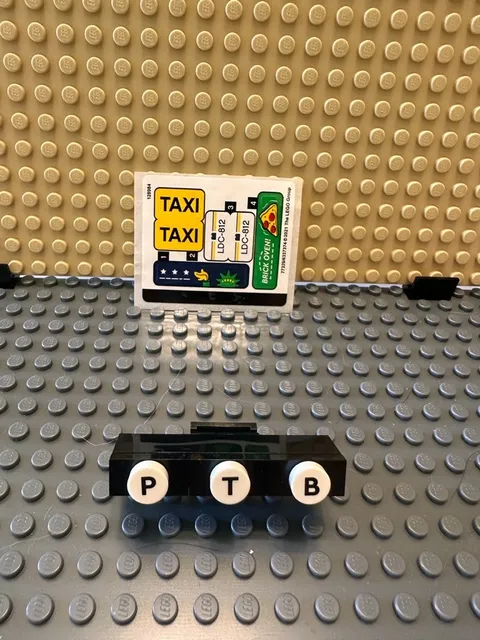 Genuine New LEGO Sticker Sheet Taxi 40468
