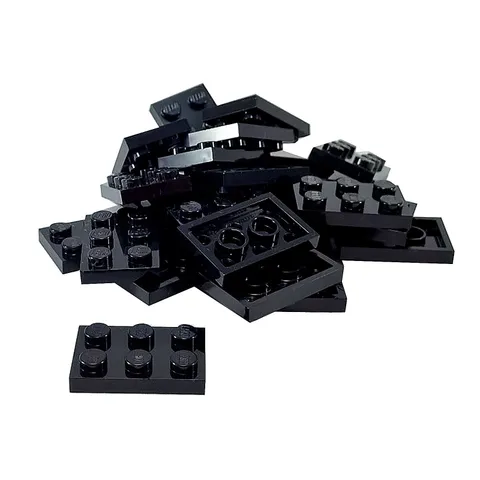 25 NEW LEGO Plate 2 x 3 BRICKS Black
