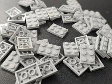 Lego 50 New Light Bluish Gray Plate 2 x 3  # 3021