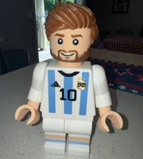 LEGO Argentina #10 Soccer Player Minifigure Sports Plastic Collectible