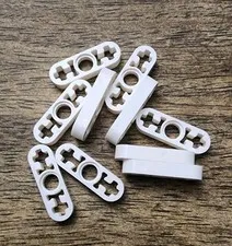 LEGO White Technic, Liftarm Thin 1 x 3 - Axle Holes. QTY 10. 6632.