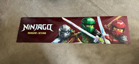 LEGO NINJAGO Dragons Rising season 3 store display promotional poster 5ft long!
