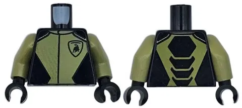 LEGO® 973pb5703c01 - Torso Racing Suit Gran Turismo with Lamborghini Logo