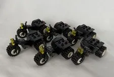 (6) LEGO City Tricycle Black Chassis Black Wheels Creative Play Toy