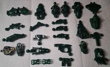BC Lego Lot 25 Dark Green Assorted Bionicle Parts Connectors Legs  Accessories