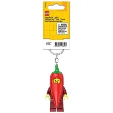 LEGO Iconic Chilli Costume Minifigure Key Light (Keyring/Keychain) (KE256H)