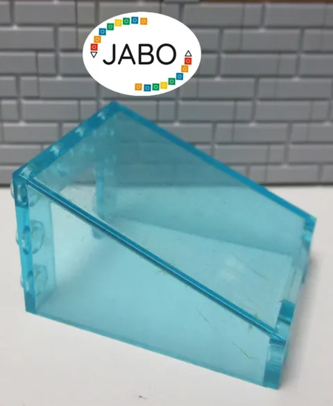 (B8/11) LEGO 4872 Windscreen 3x4x4 Inverted Disc trans light blue