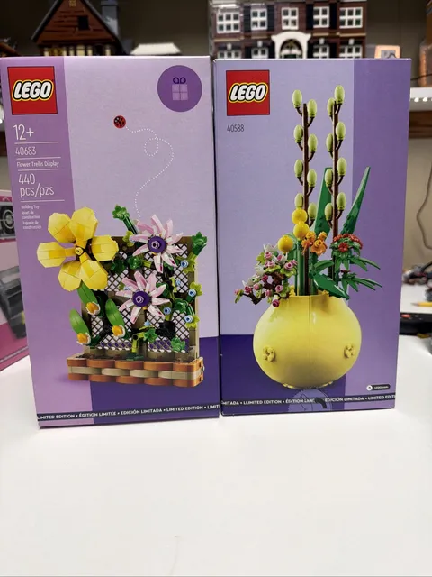 New And Sealed Lego GWP 40683 Flower Trellis And 40588 Flowerpot