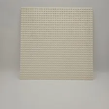 LEGO 1-piece 10" White 32x32 Building Baseplate Vintage Classic 3811