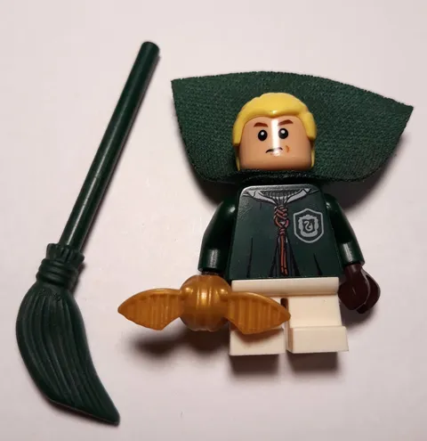 Genuine LEGO Minifigure Draco Malfoy (Quidditch Uniform) Harry Potter CMF Series