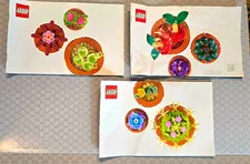 LEGO Icons Botanical Collection 10329 Tiny Plants Instruction Manuals Only 1,2,3