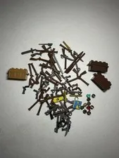 LEGO Pirates Bulk Lot Minifigure Accessories Parts Swords Tools Barrels Coins