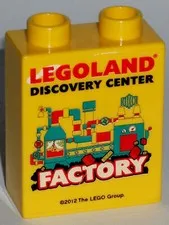 MISPRINT LEGO LEGOLAND collectable brick FACTORY 2012 DISCOVERY CENTER #67