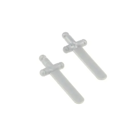 2x LEGO Figures Accessory Weapon Sword Pearl Light Gray Short Sword 4505002 3847
