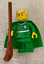 LEGO Harry Potter Draco Malfoy Green Quidditch Uniform Minifigure