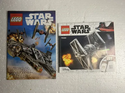 LEGO Star Wars INSTRUCTION BOOKLET: Tie Figter 75300 & Force Awakens Catalogue t