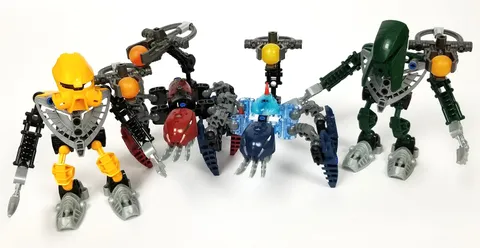 LEGO Bionicle Matoran of Mahri Nui 4 Sets One Sphere Each 8929 8930 8931 8932