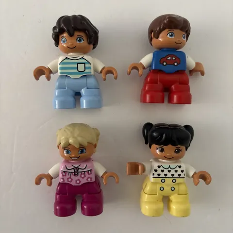 Lego Duplo Children Kids Figures Lot of 4 Boys and Girls