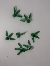 Lego-Plant Brick, Round 1 x 1 with 3 Bamboo Leaves 30176 qty 7