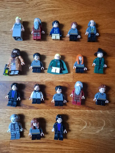 18x Lego Harry Potter Figures Prof. Snape Dumbledore Hagrid Filch