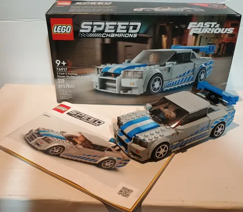 LEGO 76917 Speed Champions 2 Fast 2 Furious Nissan Skyline GT-R Used Complete