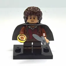 LEGO The Lord of the Rings Frodo Baggins Minifigure w/ Cape Ring & Sword lor003