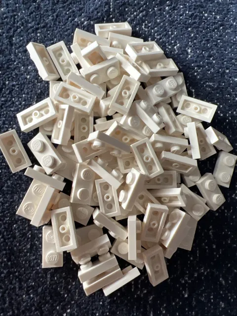 LEGO 3023 White Plate 1 x 2 - 90 Pieces