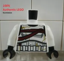 LEGO NEW White Night Trooper Torso (1x) 6545886 Minifigure Part 76382