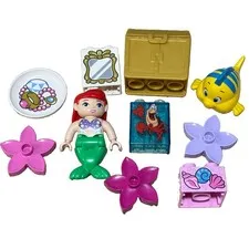 Lego Duplo Disney Princess Little Mermaid Ariel flounder  fish Lot