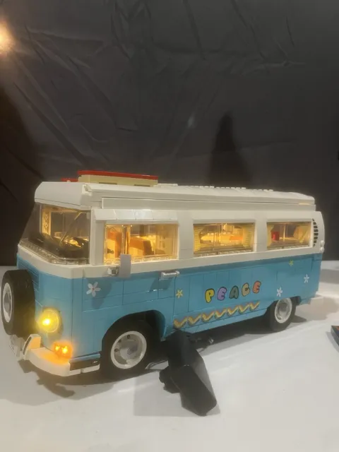 LEGO Volkswagen T2 Camper Can {VW Bus} | WITH LIGHTS 