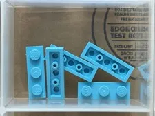 LEGO Parts - Medium Azure Plate 1 x 3 - No 3623 - QTY 5