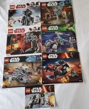 LEGO Star Wars Lot of 7 Instruction Manuals ONLY 75177 75201 75153 75013 & More
