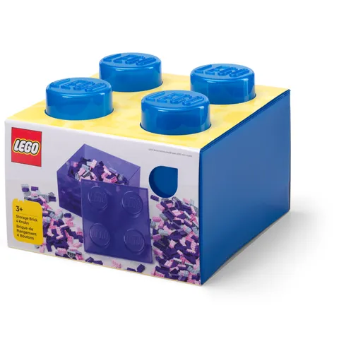 LEGO Storage Products: 40090805 4-Stud Brick Top Lid Translucent Blue NEW