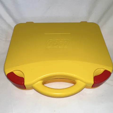 LEGO Yellow/Orange Plastic Carrying Case w/ Handle, 6 Compartments