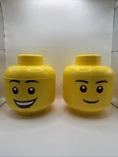 2 LEGO Large Storage Container Heads