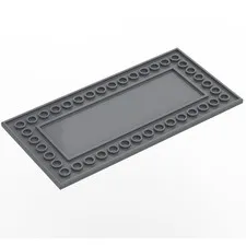 LEGO Dark Bluish Gray Tile 8 x 16 with Bottom Tubes on Edges  inv.630