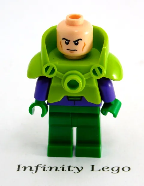 LEGO Lex Luthor Minifigure with Warsuit with Lime Armor Batman & Superman 10724
