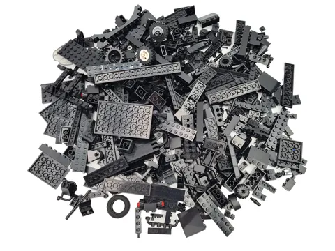 Lego® 1/2 Kilo Bricks Random COLOUR: BLACK aprox 250 Pcs